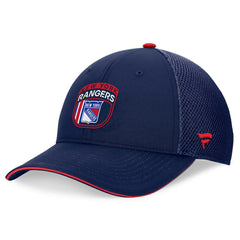 New York Rangers Fanatics 2024 NHL Draft On Stage Trucker Adjustable Hat - Navy - NHL