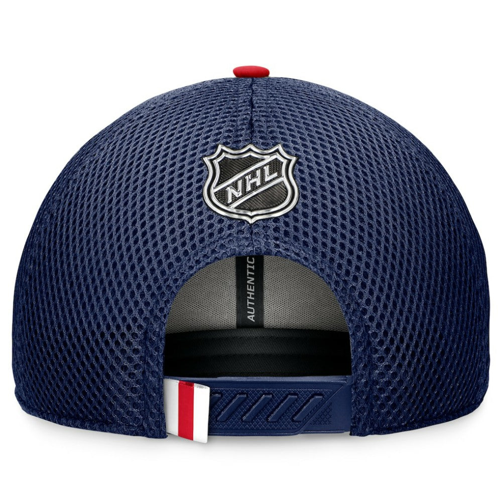 New York Rangers Fanatics 2024 NHL Draft On Stage Trucker Adjustable Hat - Navy - NHL
