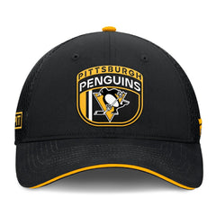 Pittsburgh Penguins Fanatics 2024 NHL Draft On Stage Trucker Adjustable Hat - Black - NHL