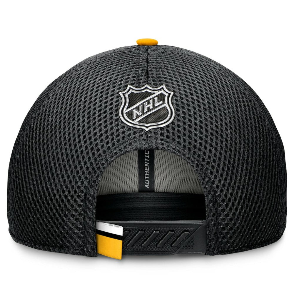 Pittsburgh Penguins Fanatics 2024 NHL Draft On Stage Trucker Adjustable Hat - Black - NHL