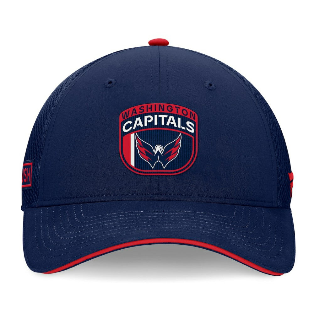 Washington Capitals Fanatics 2024 NHL Draft On Stage Trucker Adjustable Hat - Navy - NHL
