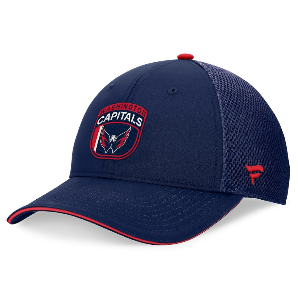 Washington Capitals Fanatics 2024 NHL Draft On Stage Trucker Adjustable Hat - Navy - NHL