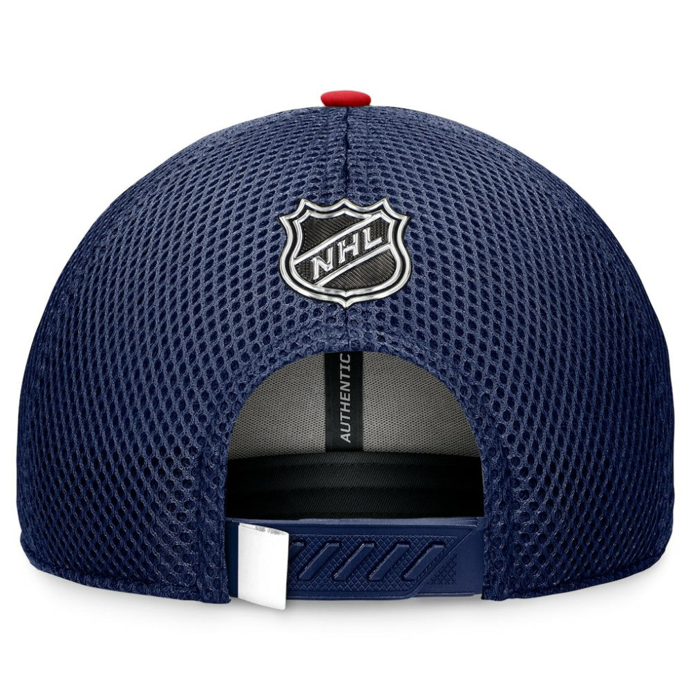 Washington Capitals Fanatics 2024 NHL Draft On Stage Trucker Adjustable Hat - Navy - NHL