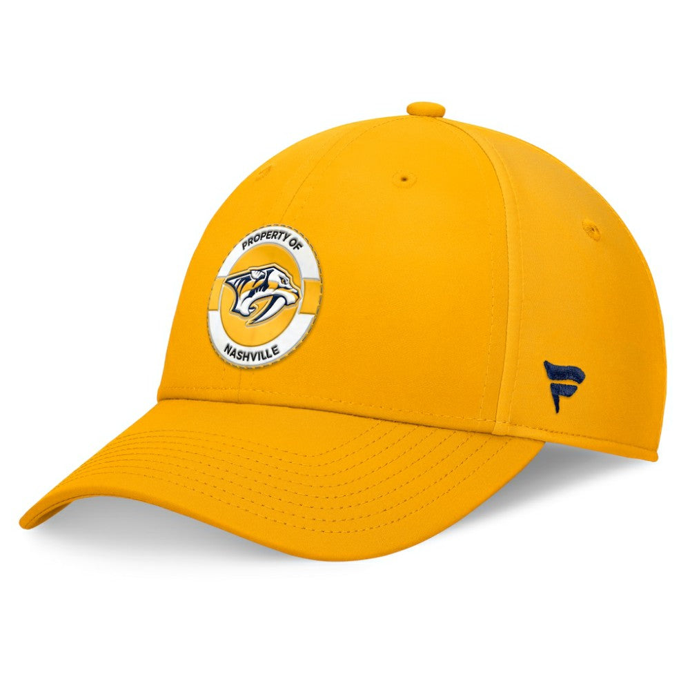 Nashville Predators Fanatics Authentic Pro Training Camp Flex Hat - Gold - NHL