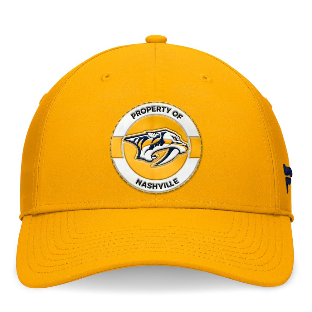 Nashville Predators Fanatics Authentic Pro Training Camp Flex Hat - Gold - NHL