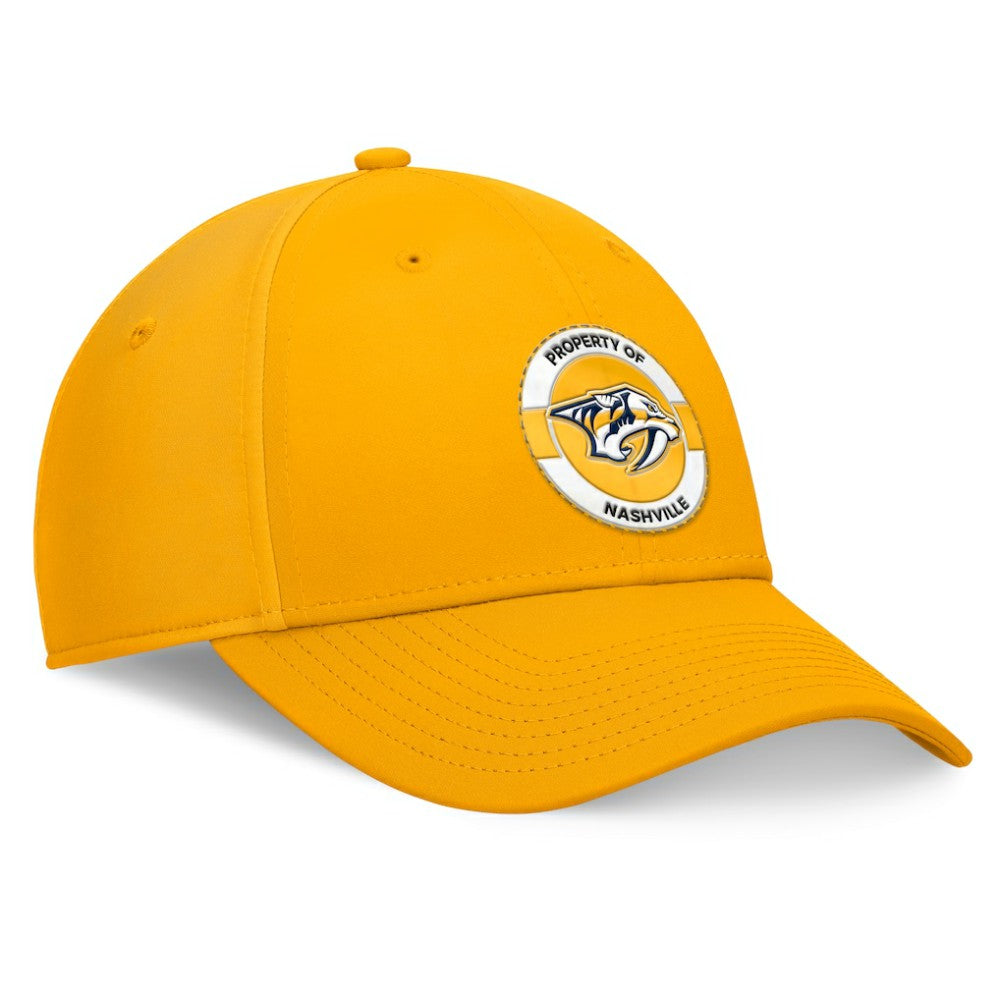 Nashville Predators Fanatics Authentic Pro Training Camp Flex Hat - Gold - NHL