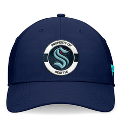 Seattle Kraken Fanatics Authentic Pro Training Camp Flex Hat - Deep Sea Blue - NHL