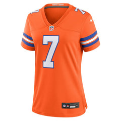 John Elway Denver Broncos Women's Mile High Collection 1977 Throwback Player Game Jersey Orange | Nike for Sale