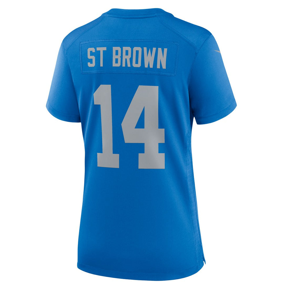 Amon-Ra St. Brown Detroit Lions Women's Alternate Game Jersey Blue | Nike for Sale
