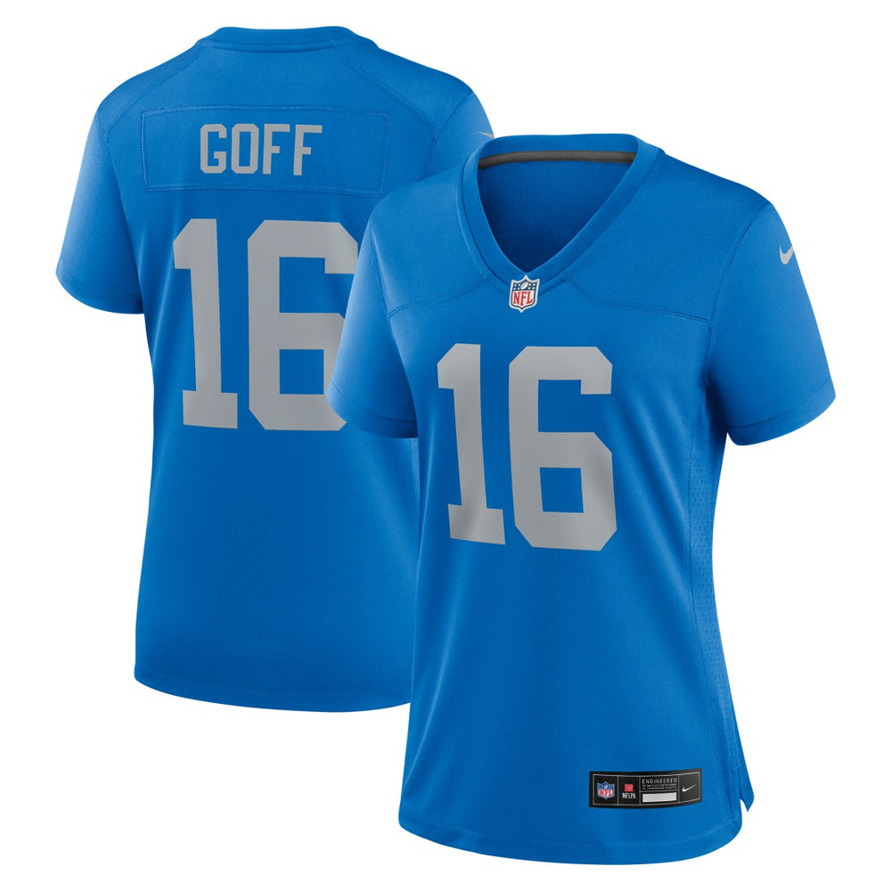 Jared Goff Detroit Lions Women's Alternate Game Jersey Blue | Nike for Sale