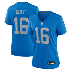 Jared Goff Detroit Lions Women's Alternate Game Jersey Blue | Nike for Sale