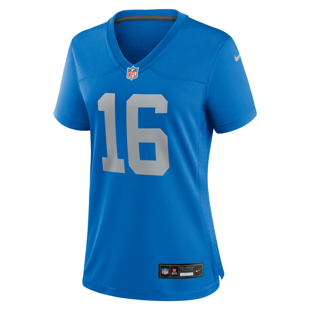Jared Goff Detroit Lions Women's Alternate Game Jersey Blue | Nike for Sale
