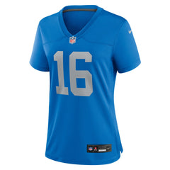 Jared Goff Detroit Lions Women's Alternate Game Jersey Blue | Nike for Sale