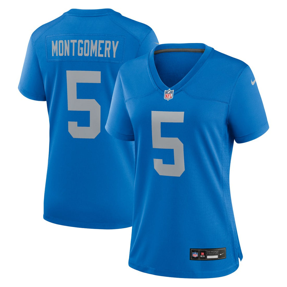 David Montgomery Detroit Lions Women's Alternate Game Jersey Blue | Nike for Sale