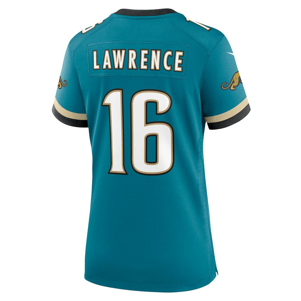 Trevor Lawrence Jacksonville Jaguars Women's Prowler Throwback Game Jersey Teal | Nike for Sale