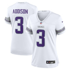 Jordan Addison Minnesota Vikings Women's Alternate Game Player Jersey White | Nike for Sale