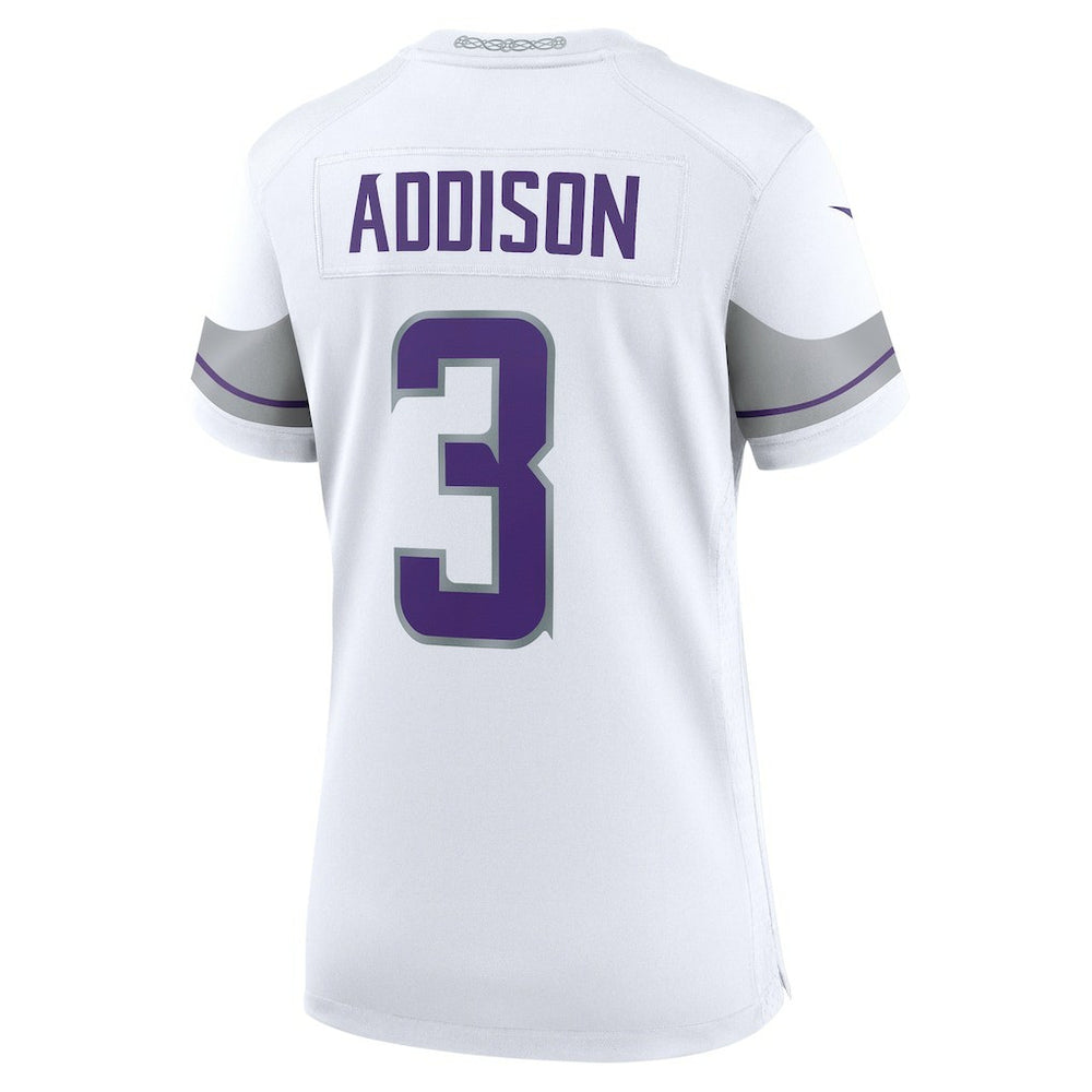 Jordan Addison Minnesota Vikings Women's Alternate Game Player Jersey White | Nike for Sale