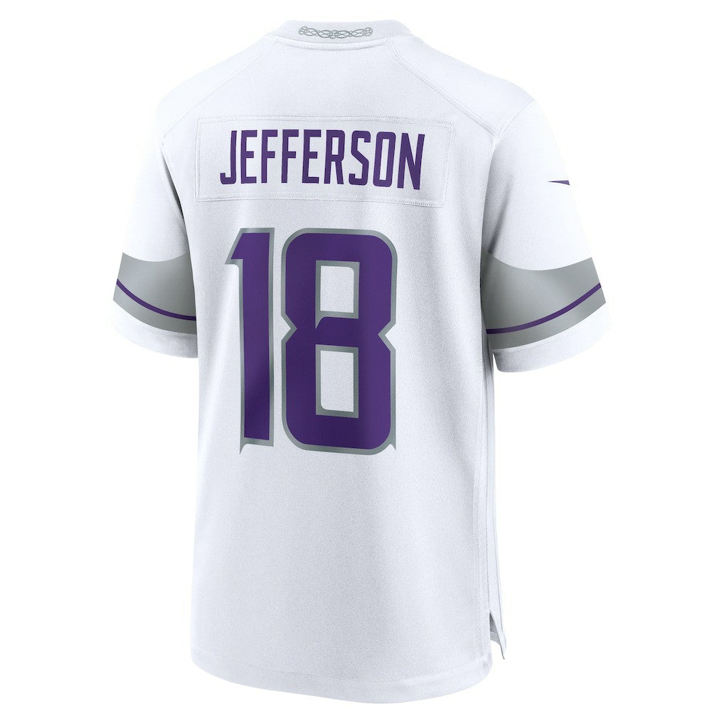 Justin Jefferson Minnesota Vikings Alternate Game Player Jersey White | Nike for Sale