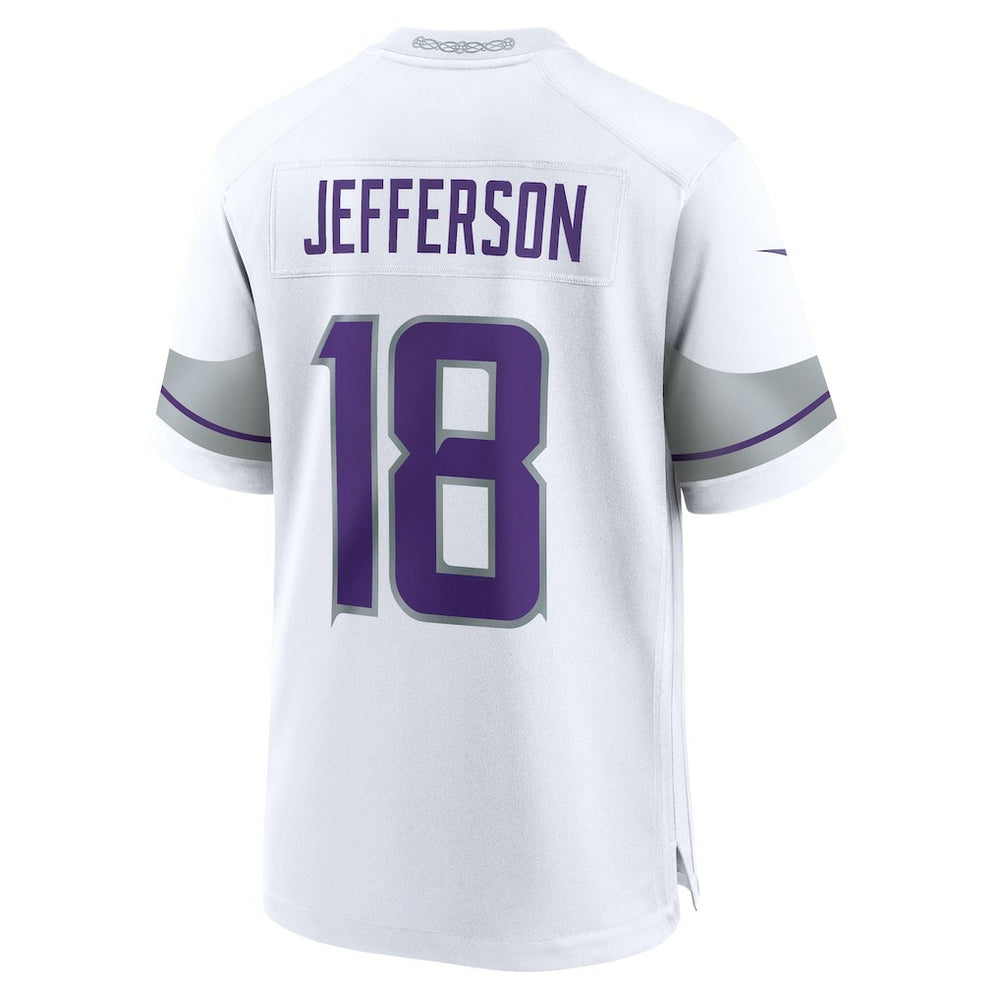 Justin Jefferson Minnesota Vikings Alternate Game Player Jersey White | Nike for Sale