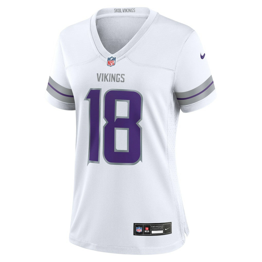 Justin Jefferson Minnesota Vikings Women's Alternate Game Player Jersey White | Nike for Sale