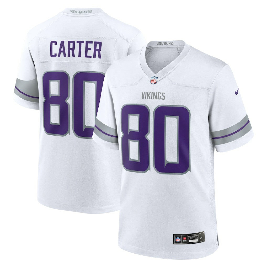 Cris Carter Minnesota Vikings Alternate Retired Player Game Jersey White | Nike for Sale