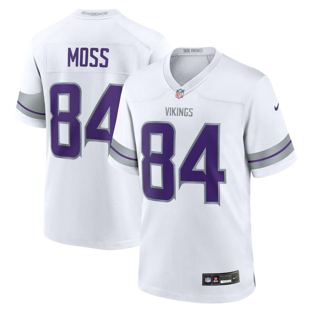 Randy Moss Minnesota Vikings Alternate Retired Player Game Jersey White | Nike for Sale