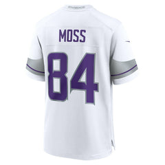 Randy Moss Minnesota Vikings Alternate Retired Player Game Jersey White | Nike for Sale