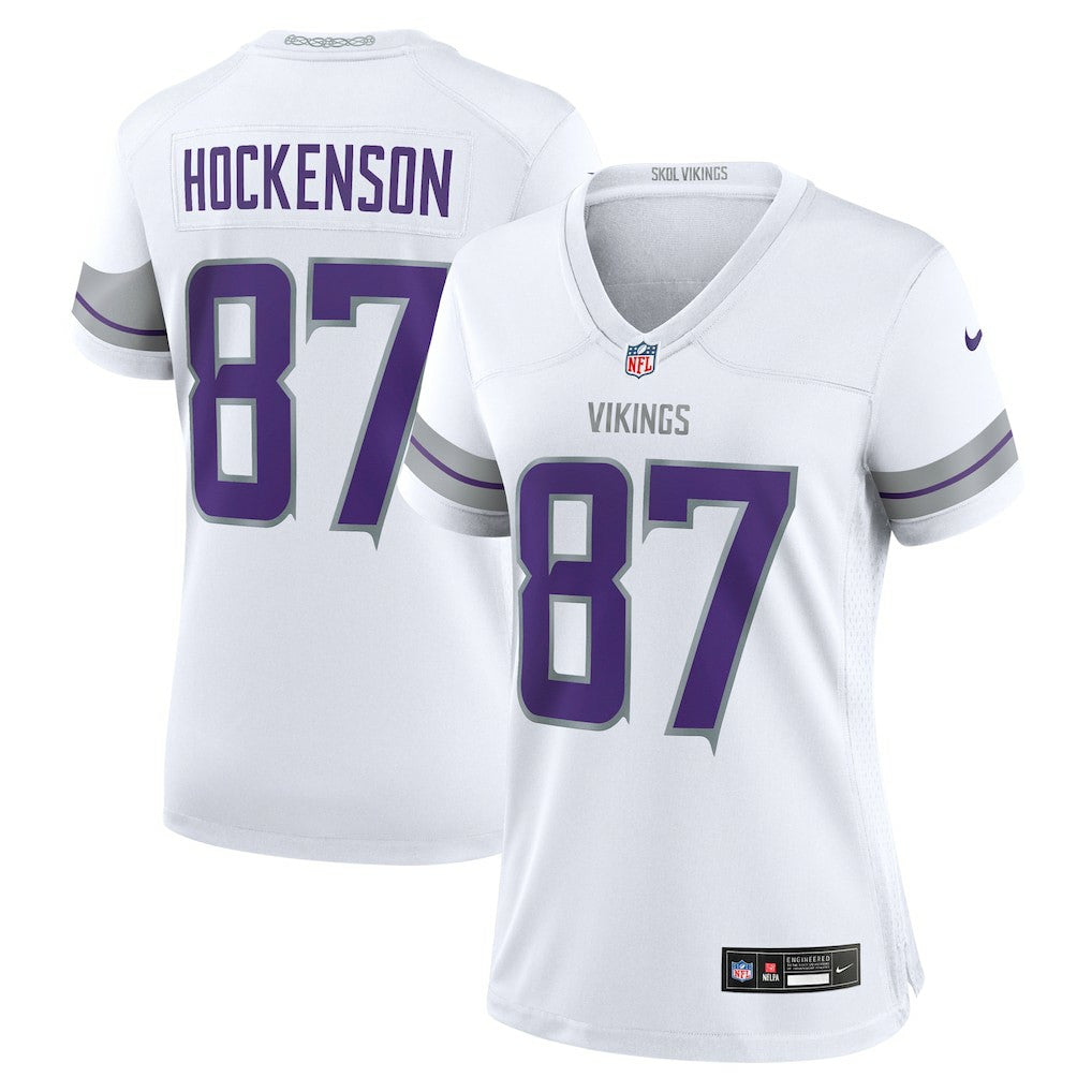 T.J. Hockenson Minnesota Vikings Women's Alternate Game Player Jersey White | Nike for Sale