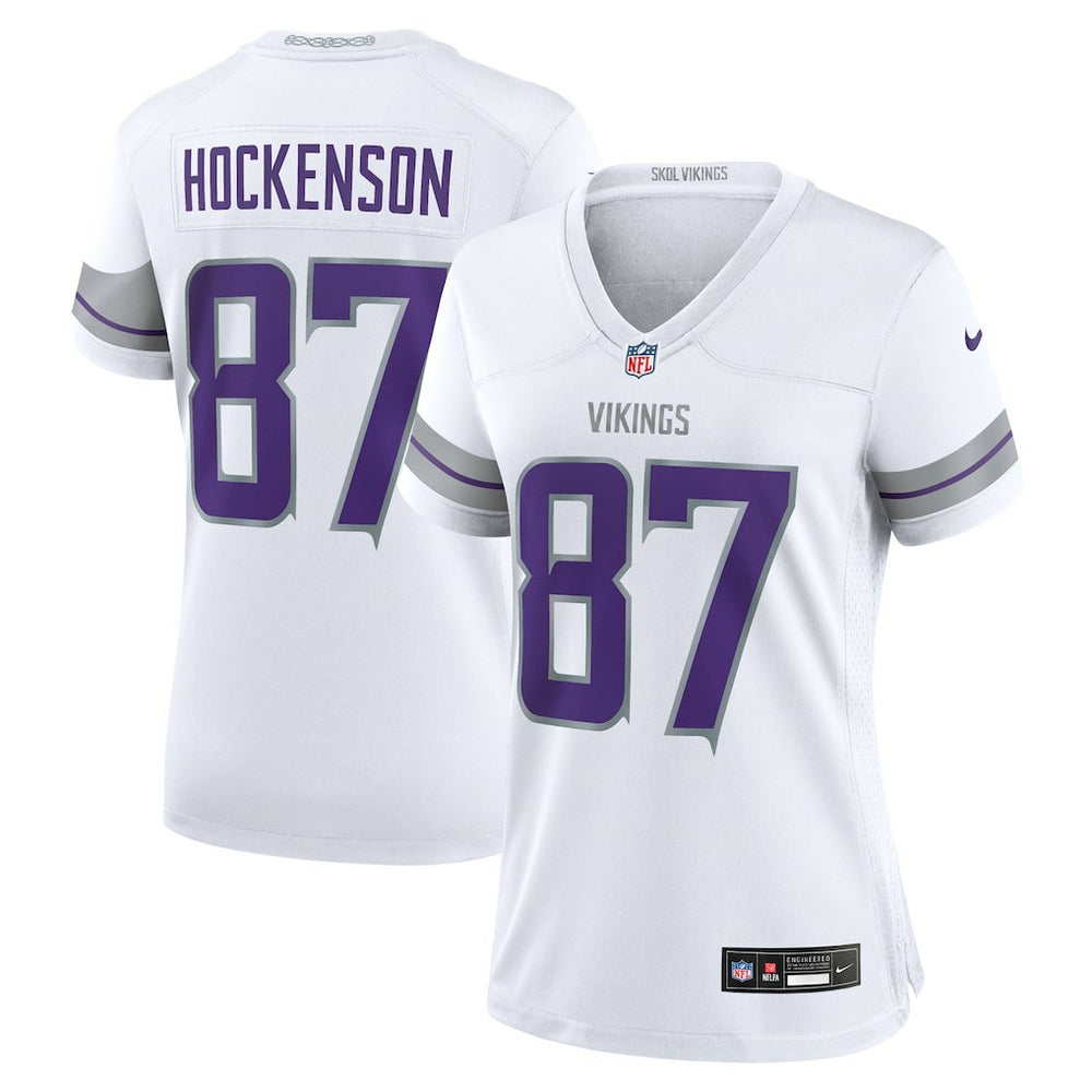 T.J. Hockenson Minnesota Vikings Women's Alternate Game Player Jersey White | Nike for Sale