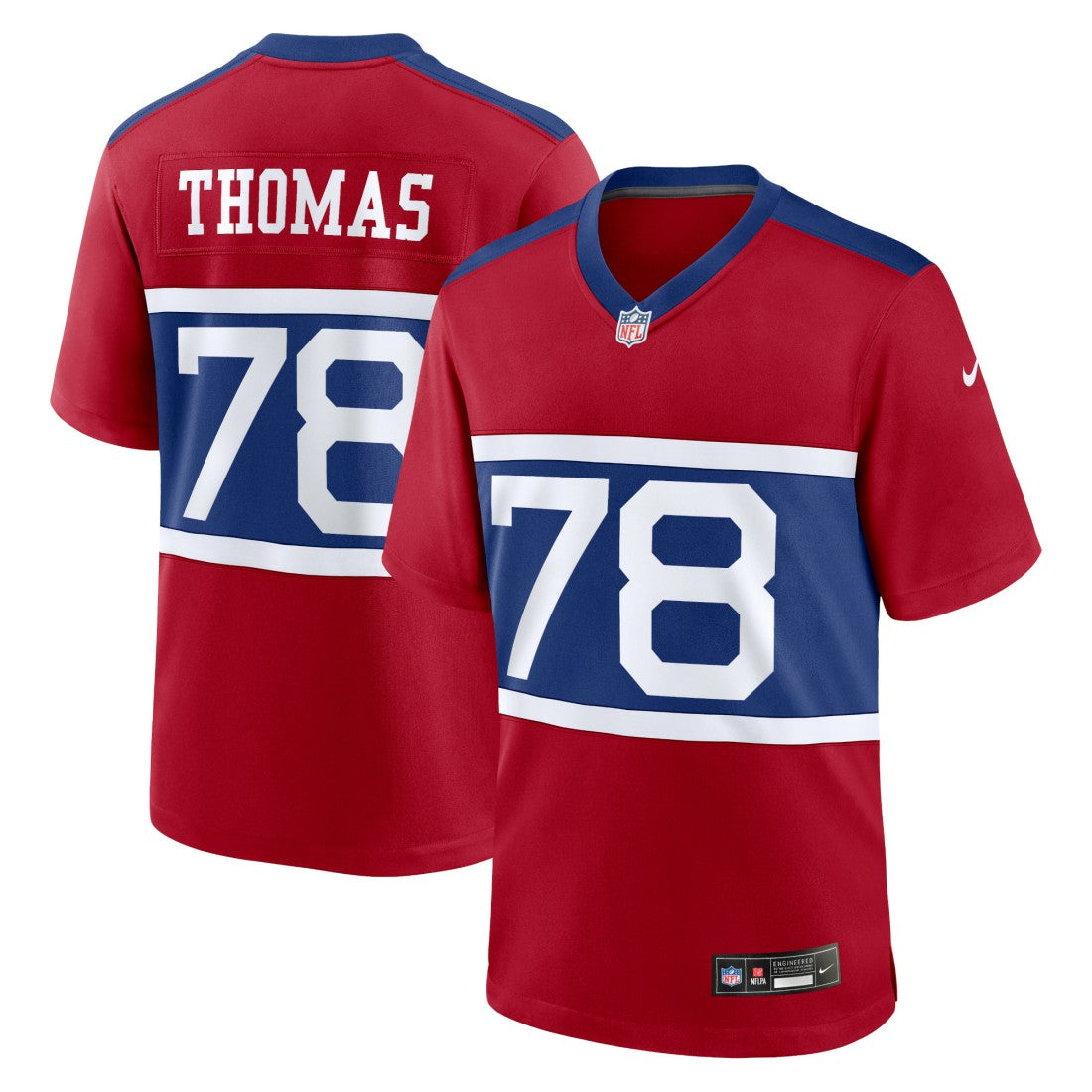 Andrew Thomas New York Giants Alternate Player Game Jersey Century Red | Nike for Sale