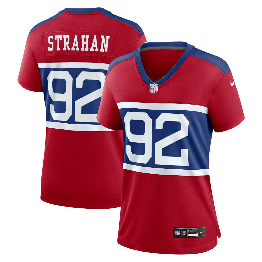 Michael Strahan New York Giants Women's Alternate Retired Player Game Jersey Century Red | Nike for Sale