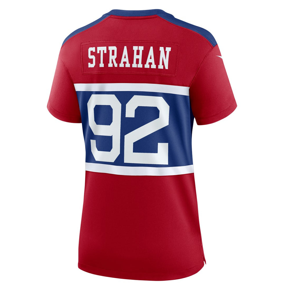 Michael Strahan New York Giants Women's Alternate Retired Player Game Jersey Century Red | Nike for Sale