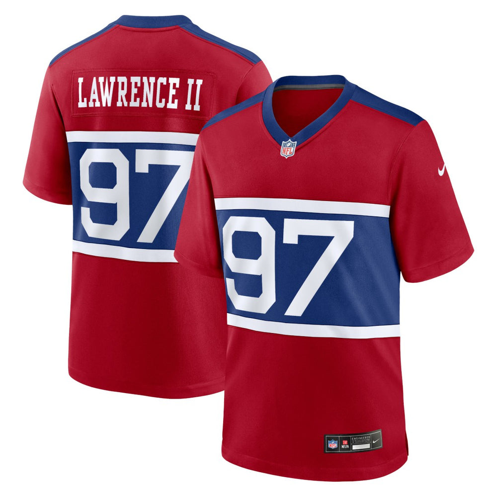 Dexter Lawrence II New York Giants Alternate Player Game Jersey Century Red | Nike for Sale