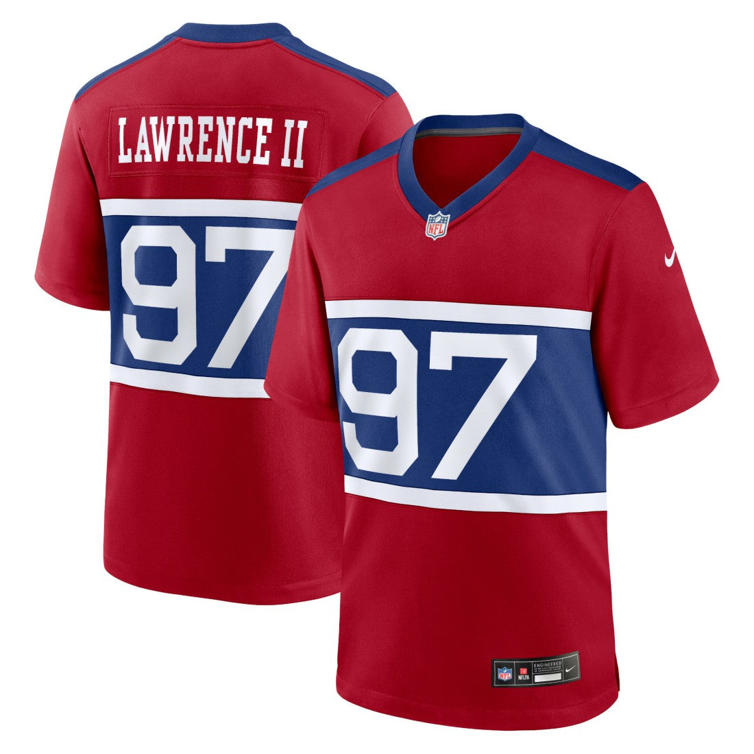 Dexter Lawrence II New York Giants Alternate Player Game Jersey Century Red | Nike for Sale