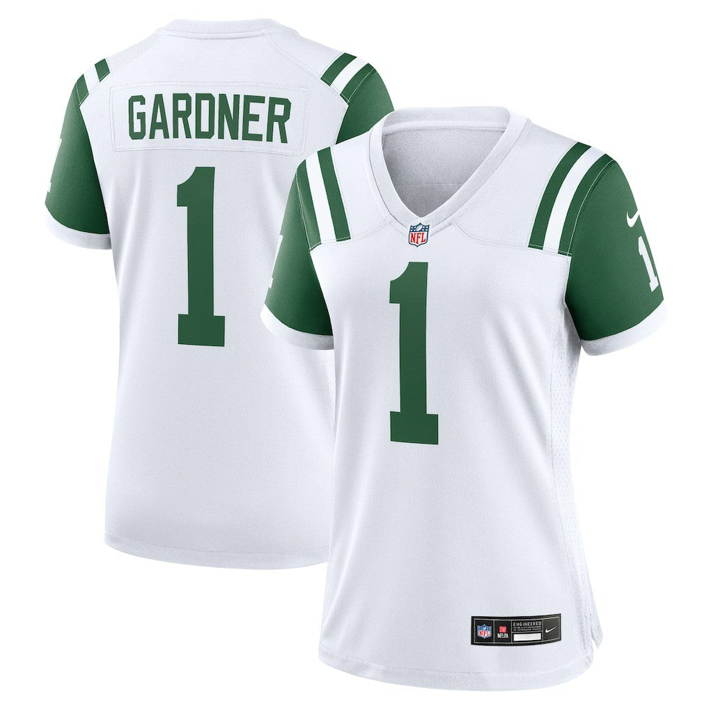 Ahmad Sauce Gardner New York Jets Women's Classic Alternate Game Jersey White | Nike for Sale