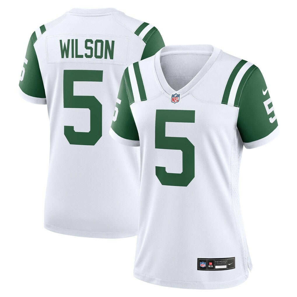 Garrett Wilson New York Jets Women's Classic Alternate Game Jersey White | Nike for Sale