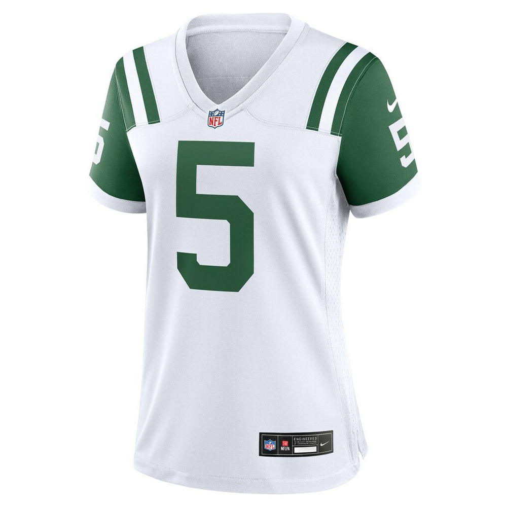 Garrett Wilson New York Jets Women's Classic Alternate Game Jersey White | Nike for Sale