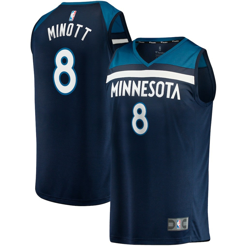 Josh Minott Minnesota Timberwolves Fast Break Player Jersey Icon Edition Navy - NBA