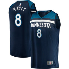 Josh Minott Minnesota Timberwolves Fast Break Player Jersey Icon Edition Navy - NBA