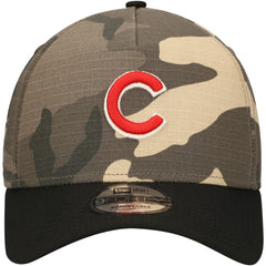 Chicago Cubs New Era Camo Crown A-Frame 9FORTY Adjustable Hat Hats - MLB