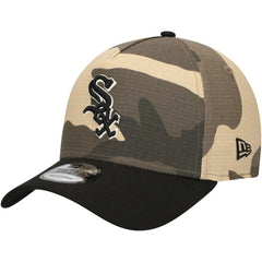 Chicago White Sox New Era Camo Crown A-Frame 9FORTY Adjustable Hat Hats - MLB