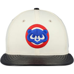 Chicago Cubs New Era Game Night Leather Visor 59FIFTY Fitted Hat - MLB