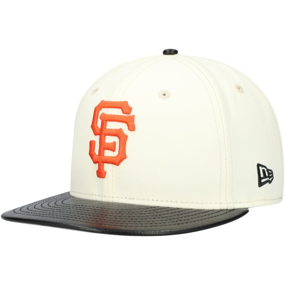 San Francisco Giants New Era Game Night Leather Visor 59FIFTY Fitted Hat - MLB