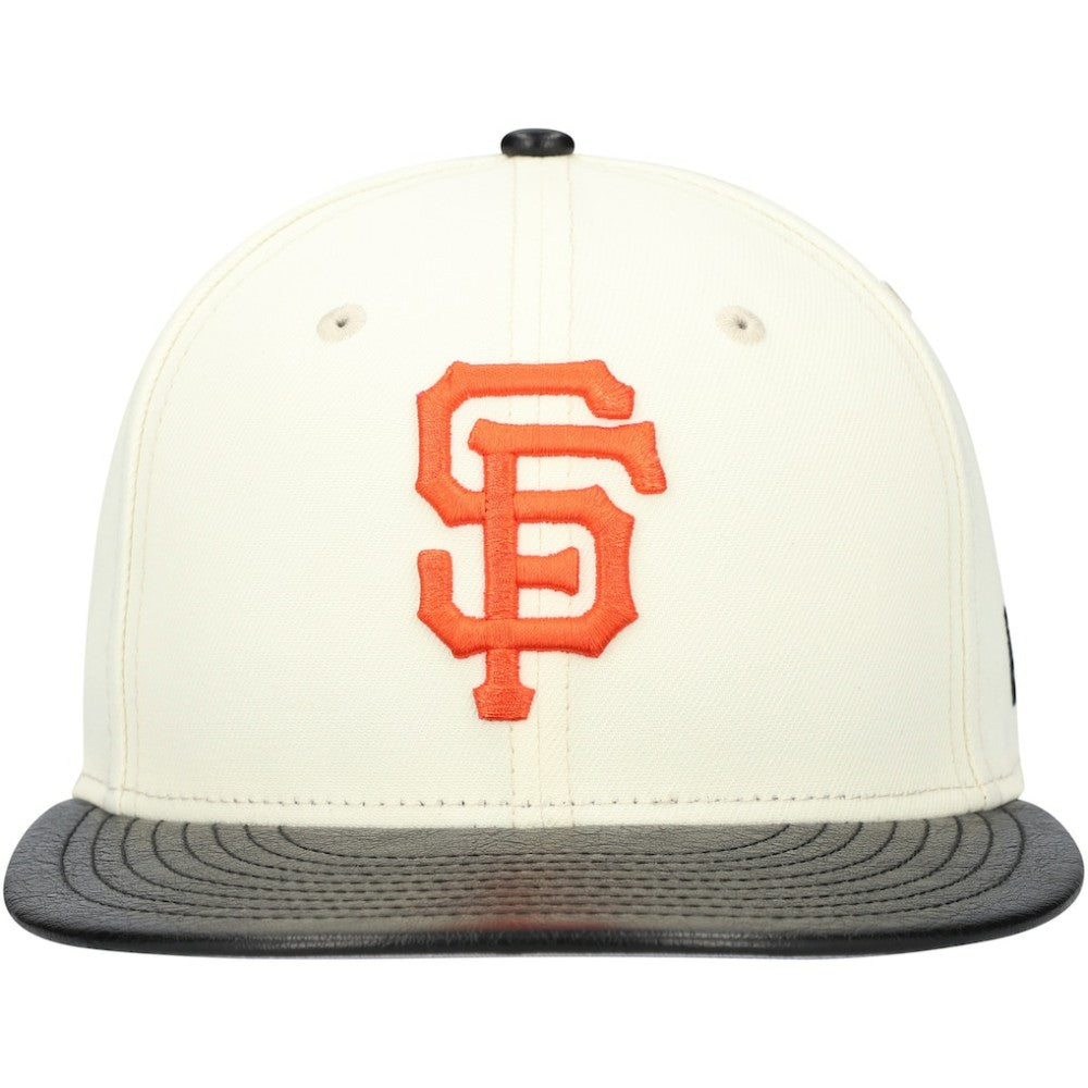 San Francisco Giants New Era Game Night Leather Visor 59FIFTY Fitted Hat - MLB