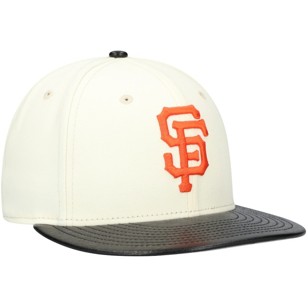 San Francisco Giants New Era Game Night Leather Visor 59FIFTY Fitted Hat - MLB