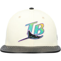 Tampa Bay Rays New Era Game Night Leather Visor 59FIFTY Fitted Hat - MLB