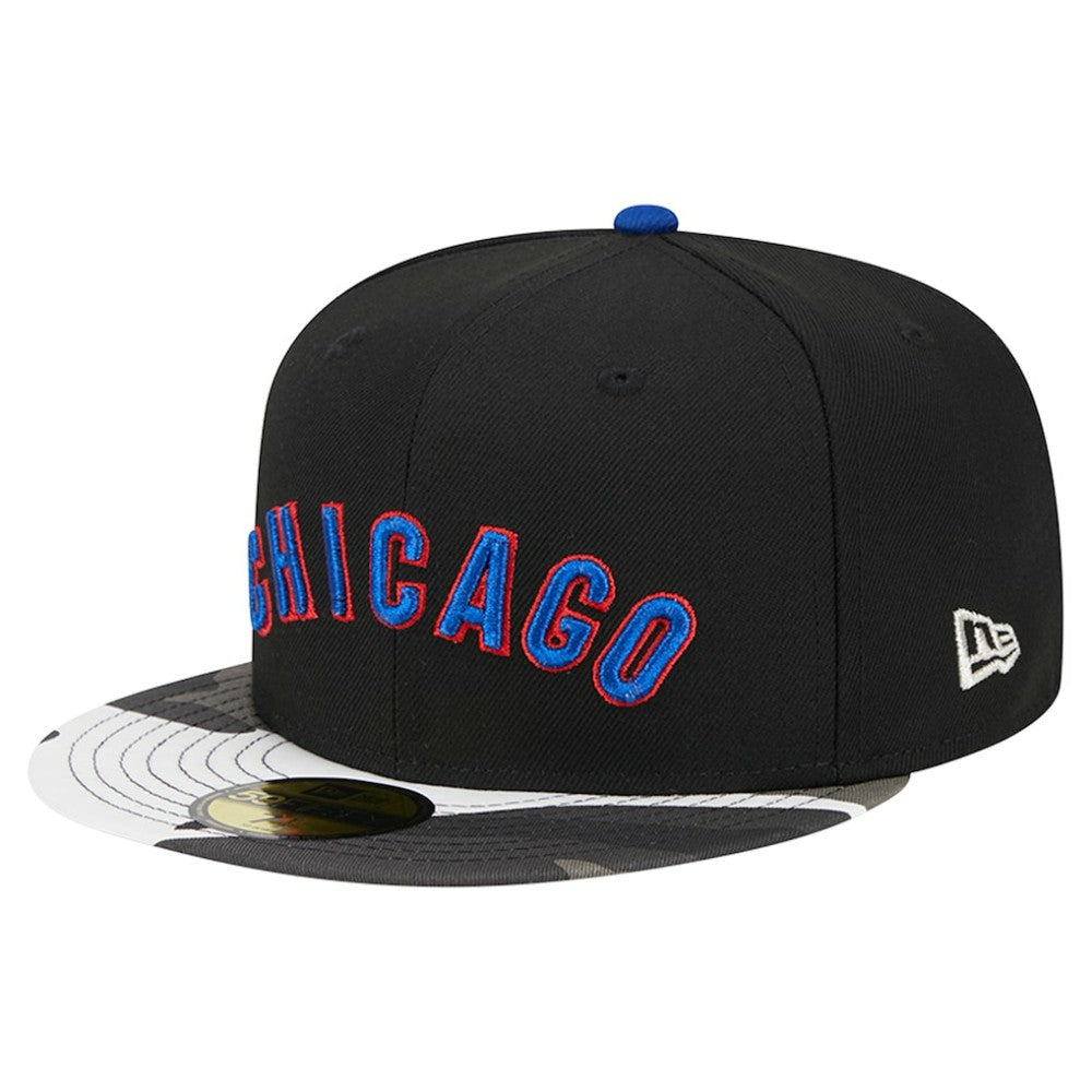 Chicago Cubs New Era Metallic Camo 59FIFTY Fitted Hat - MLB