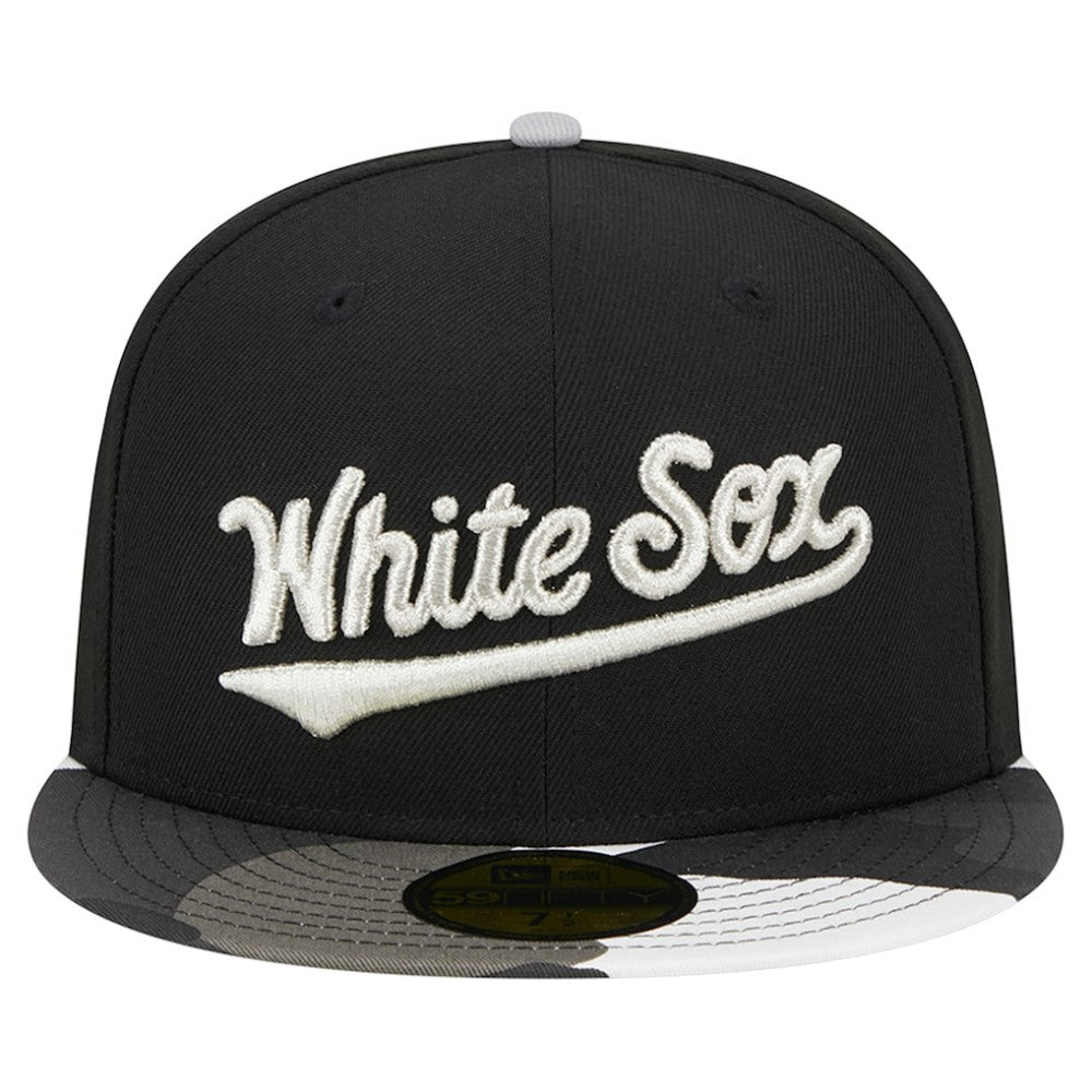 Chicago White Sox New Era Metallic Camo 59FIFTY Fitted Hat - MLB