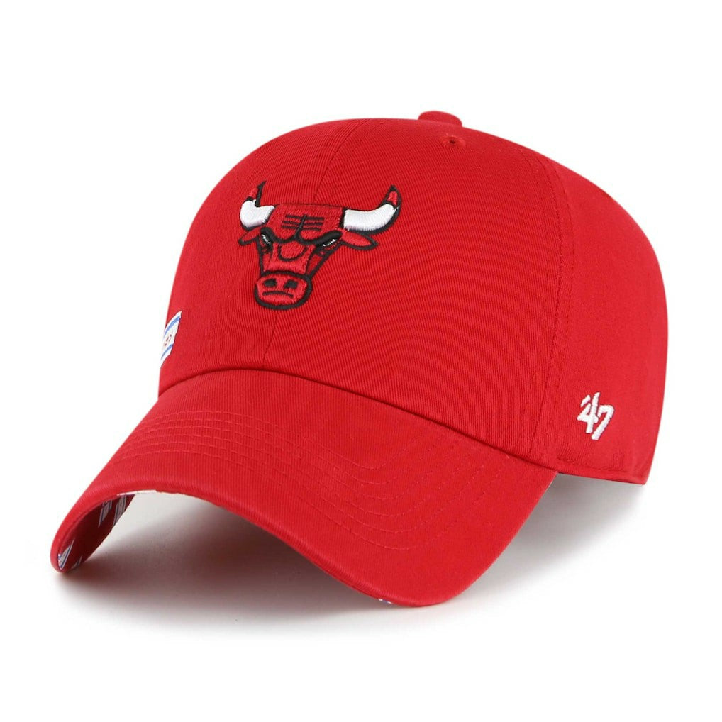 Chicago Bulls '47 Women's Confetti Undervisor Clean Up Adjustable Hat Red - NBA