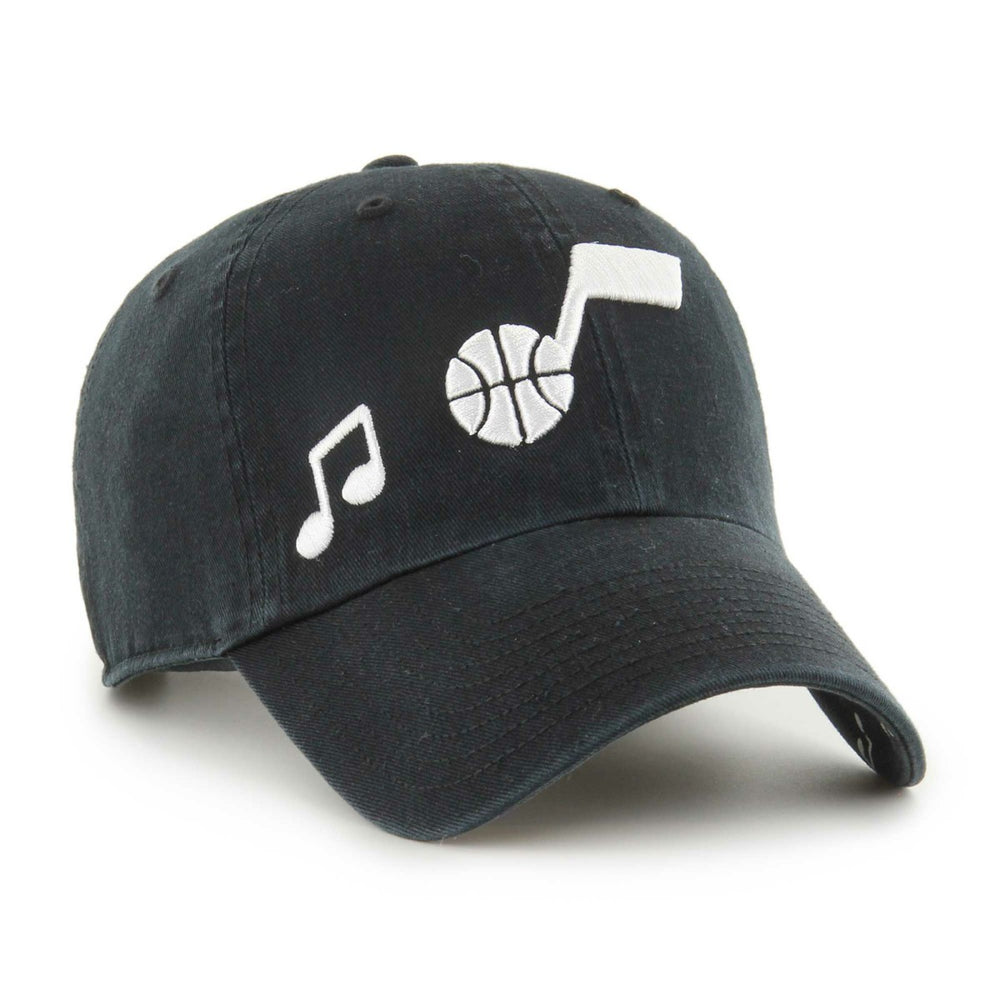 Utah Jazz '47 Women's Confetti Undervisor Clean Up Adjustable Hat Black - NBA